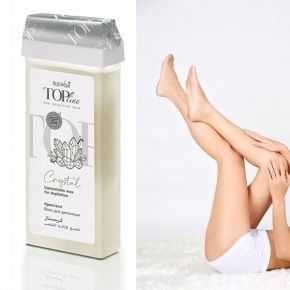 Zestaw 8x ItalWax Top Line Crystal Wosk żelowy w rolce 100ml  50x paski do depilacji