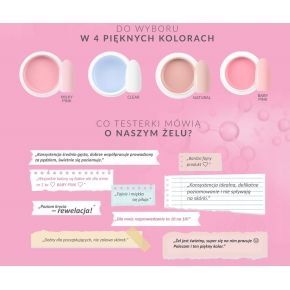 Claresa Zestaw startowy do żelu  lampa 48W  1x Builder Gel Soft&Easy 12g kolor do wyboru  preparaty  akceso