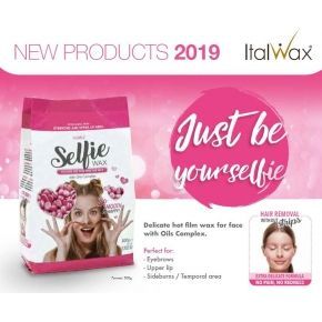 ItalWax Selfie Wax 500g - delikatny wosk twardy w granulkach do depilacji bezpaskowej twarzy z kompleksem olejków