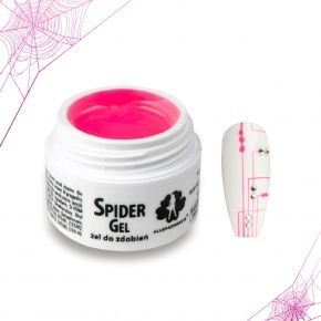 SPIDER GEL PINK Allepaznokcie - precyzyjny jak pajęczy żel uv do zdobień - kolor różowy 3ml