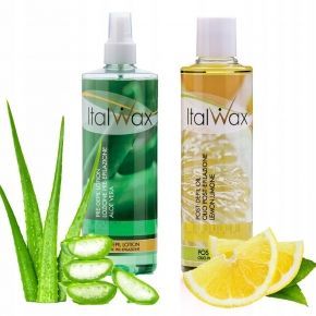 ItalWax Zestaw do depilacji 2x lotion 250ml przed i po depilacji