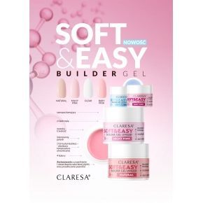 Claresa Soft&Easy Builder Gel Champagne 45g żel budujący samopoziomujący do paznokci
