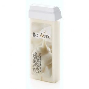 ItalWax White Chocolate - aromatyczny wosk z dwutlenkiem tytanu do depilacji w rolce 100ml