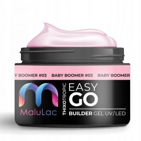 MaluLac żel budujący do paznokci tixo z tiksotropią EasyGo Baby Boomer 12g