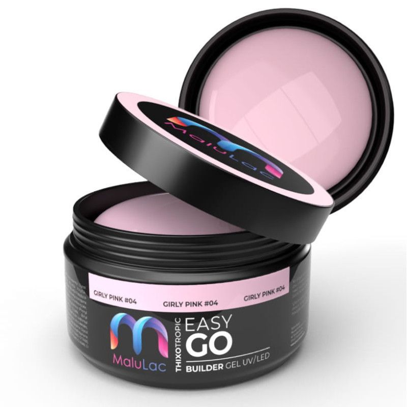 MaluLac żel budujący do paznokci tixo z tiksotropią EasyGo Girly Pink 12g