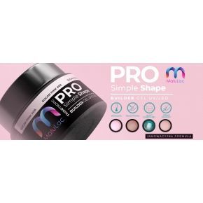 MaluLac żel budujący do paznokci tixo z tiksotropią PRO Simple Shape Cover 12g