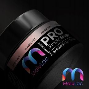 MaluLac żel budujący do paznokci tixo z tiksotropią PRO Simple Shape Cover 12g
