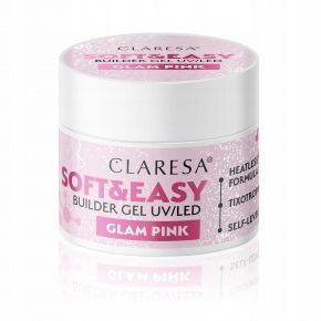 Claresa Soft&Easy Builder Gel Glam Pink 90g żel budujący samopoziomujący do paznokci