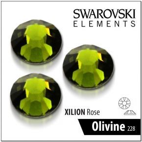 50 X Olivine Oryginalne Cyrkonie Swarovski Ss-10