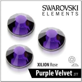 50 X Purple Velvet Oryginalne Cyrkonie Swarovski Ss-10