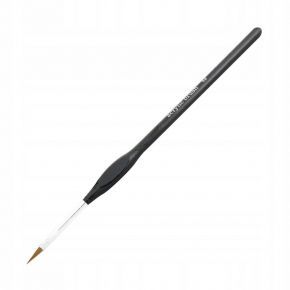 Pędzelek do akrylu ergonomiczny uchwyt naturalne włosie 12mm czarny nr 4