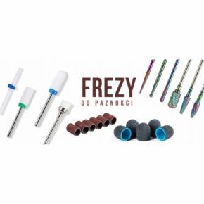 3x Frez ceramiczny do paznokci  walec stożek szczelinowy nr 1