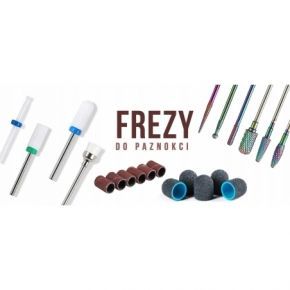 3x Frez ceramiczny do paznokci  walec stożek szczelinowy nr 4