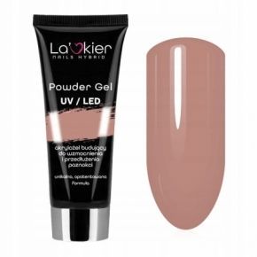 Akrylożel zestaw do przedłużania paznokci La’kier Powder Gel Light Brown 50ml  dwustronny pedzelek ze szpatułk