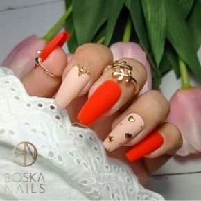 Boska Nails 300 Orange Revolution kolorowy lakier hybrydowy 6ml