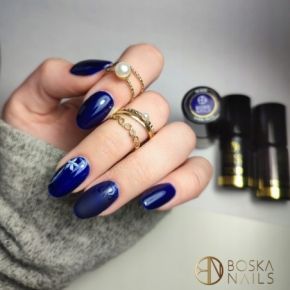Boska Nails 305 Dark Blue kolorowy lakier hybrydowy 6ml