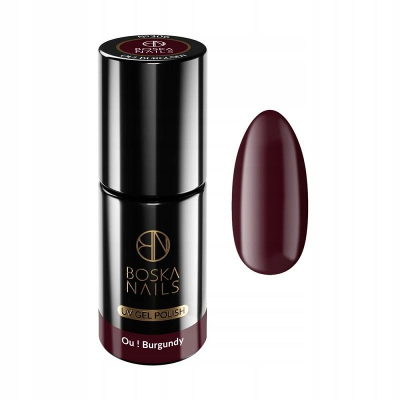 Boska Nails 306 Ou! Burgundy kolorowy lakier hybrydowy 6ml Boska Nails 306 Ou! Burgundy kolorowy lakier hybrydowy 6ml