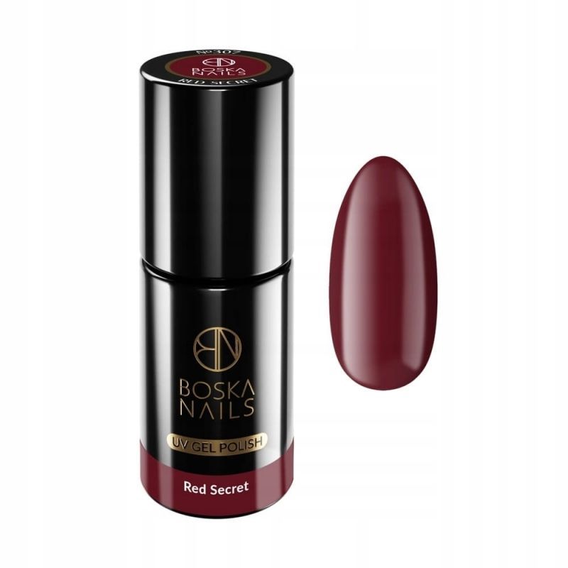 Boska Nails 307 Red Secret kolorowy lakier hybrydowy 6ml Boska Nails 307 Red Secret kolorowy lakier hybrydowy 6ml
