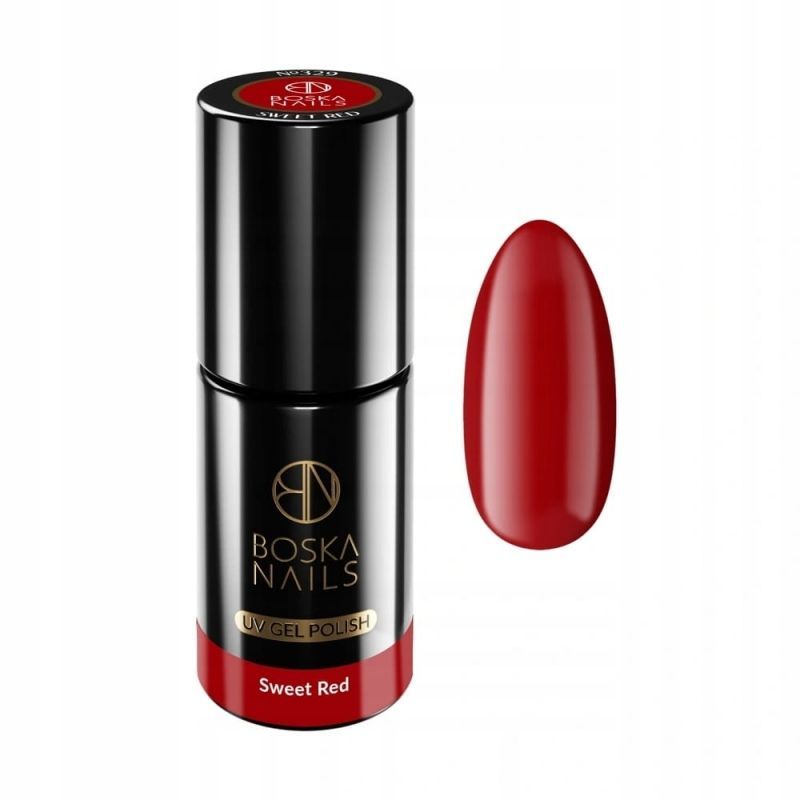 Boska Nails 329 Sweet Red kolorowy lakier hybrydowy 6ml Boska Nails 329 Sweet Red kolorowy lakier hybrydowy 6ml
