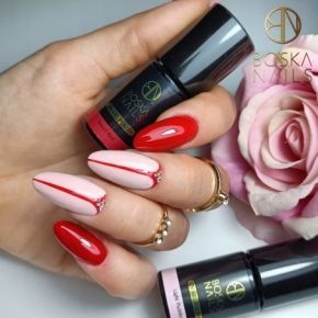 Boska Nails 329 Sweet Red kolorowy lakier hybrydowy 6ml