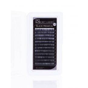 Secret Lashes Rzęsy Black Premium Volume C 0,03 7mm