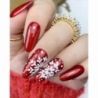 Boska Nails 366 Red Rain brokatowy lakier hybrydowy 6ml - 5