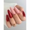 Boska Nails 366 Red Rain brokatowy lakier hybrydowy 6ml - 7