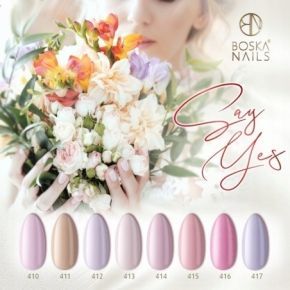 Boska Nails 413 Pastel Rhapsody kolekcja Say Yes kolorowy lakier hybrydowy 6ml