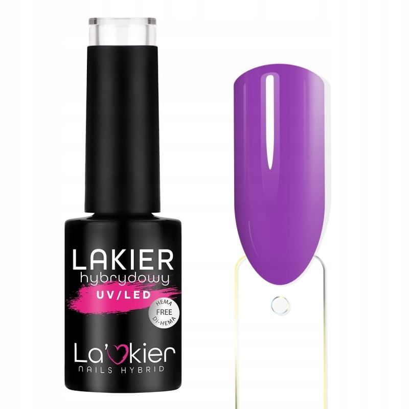 LaKier Summer Feelings 14 Sparkling Grape kolorowy lakier hybrydowy Hema Free 5g LaKier Summer Feelings 14 Sparkling Grape kolorowy lakier hybrydowy Hema Free 5g