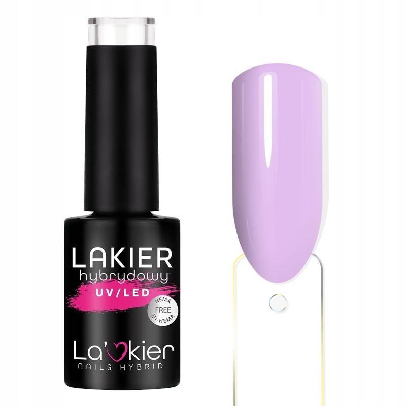 LaKier Summer Feelings 17 Mistic Lavender kolorowy lakier hybrydowy Hema Free 5g LaKier Summer Feelings 17 Mistic Lavender kolorowy lakier hybrydowy Hema Free 5g
