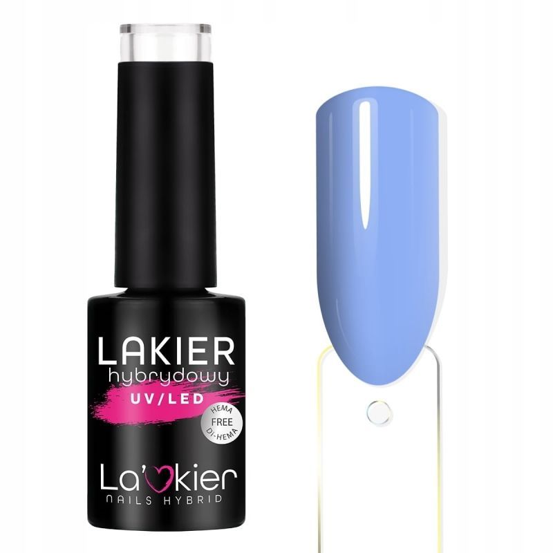 LaKier Summer Feelings 18 Etheral Azure kolorowy lakier hybrydowy Hema Free 5g LaKier Summer Feelings 18 Etheral Azure kolorowy lakier hybrydowy Hema Free 5g