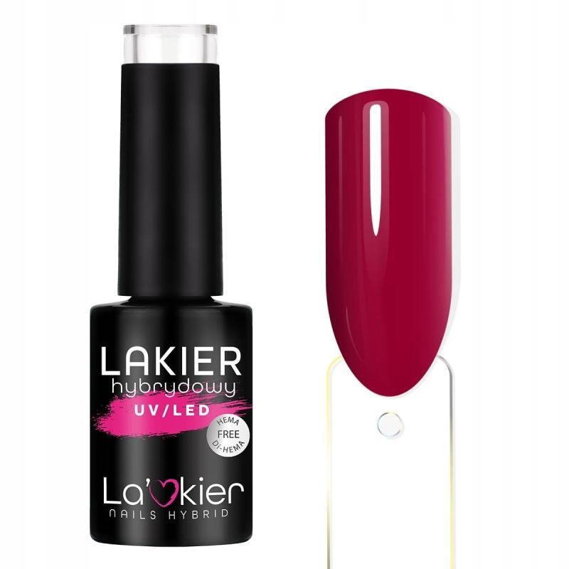 LaKier Summer Feelings 19 Hot Chilli kolorowy lakier hybrydowy Hema Free 5g LaKier Summer Feelings 19 Hot Chilli kolorowy lakier hybrydowy Hema Free 5g