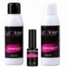La’kier zestaw do hybrydy lampa uv  frezarka  5 x lakier hybrydowy  preparaty  akcesoria - 5