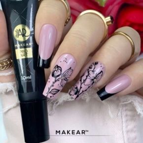 Makear Pro Art PA02 Black 10g  żel do zdobień stamping i malowanie