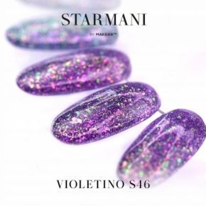 Makear S46 Violetino Starmani 8ml kolorowy lakier hybrydowy