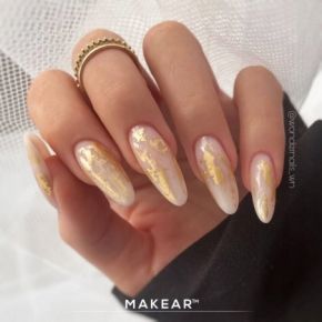 Makear Top Milky No Wipe 8ml półtransparentnym mleczny top hybrydowy
