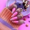 Makear Top Milky No Wipe 8ml półtransparentnym mleczny top hybrydowy - 13
