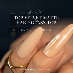 Makear Top No Wipe Velvet Matte 8ml matowowelurowy top hybrydowy