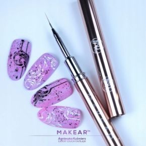 Makear Top No Wipe Velvet Matte 8ml matowowelurowy top hybrydowy