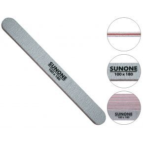 SUNONE Pilnik do paznokci do manicure pedicure prosty zebra, gradacja 180/240 1 sztuka