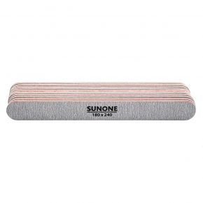 SUNONE Pilnik do paznokci do manicure pedicure prosty zebra, gradacja 180/240 1 sztuka