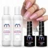 MaluLac Zestaw startowy do manicur 2 x lakier hybrydow  lampa UV  GRATISY - 4