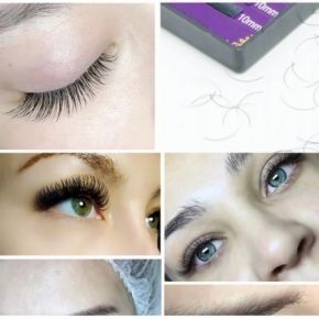 Rzęsy Stars Colors Green Eyelash kępki z norki 10mm skręt C 60 sztuk