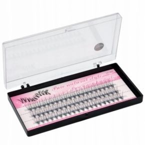 Rzęsy Stars Colors Green Eyelash kępki z norki 11mm skręt C 60 sztuk
