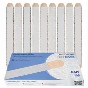 Staleks Pro DWCE20100/25W pilnik prosty gradacja 100 25 sztuk