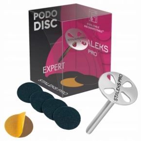 Staleks PRO PODODisk Base S tarcza 15mm zestaw wymiennych nakładek gradacja 180 5 sztuk