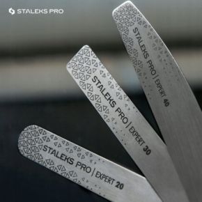 Staleks Smart DWCE22100/25W nakładki jednorazowe zebra do pilnika prostego gradacja 100 25 sztuk