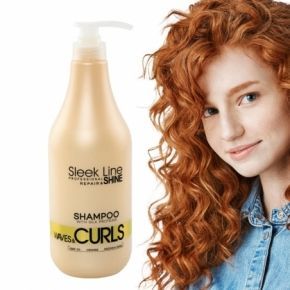 Stapiz Sleek Line Waves&Curls szampon do włosów falowanych i kręconych 1000ml