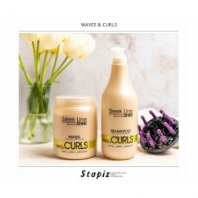 Stapiz Sleek Line Waves&Curls szampon do włosów falowanych i kręconych 1000ml