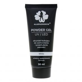 AllePaznokcie Powder Gel White 50ml akrylożel